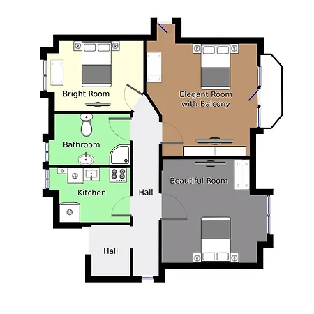 Aday - Firenze - 2 Bedrooms Bright